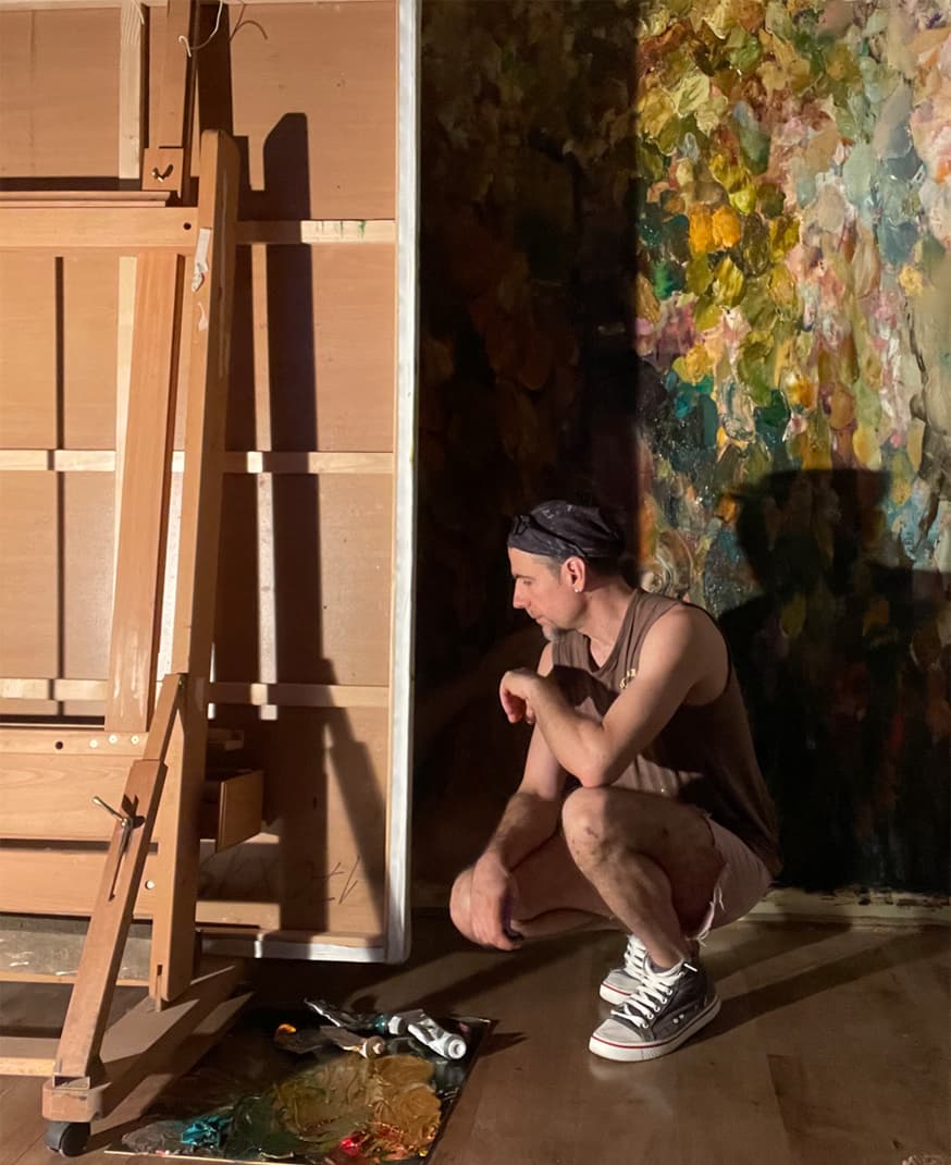 Dan Voinea in the studio