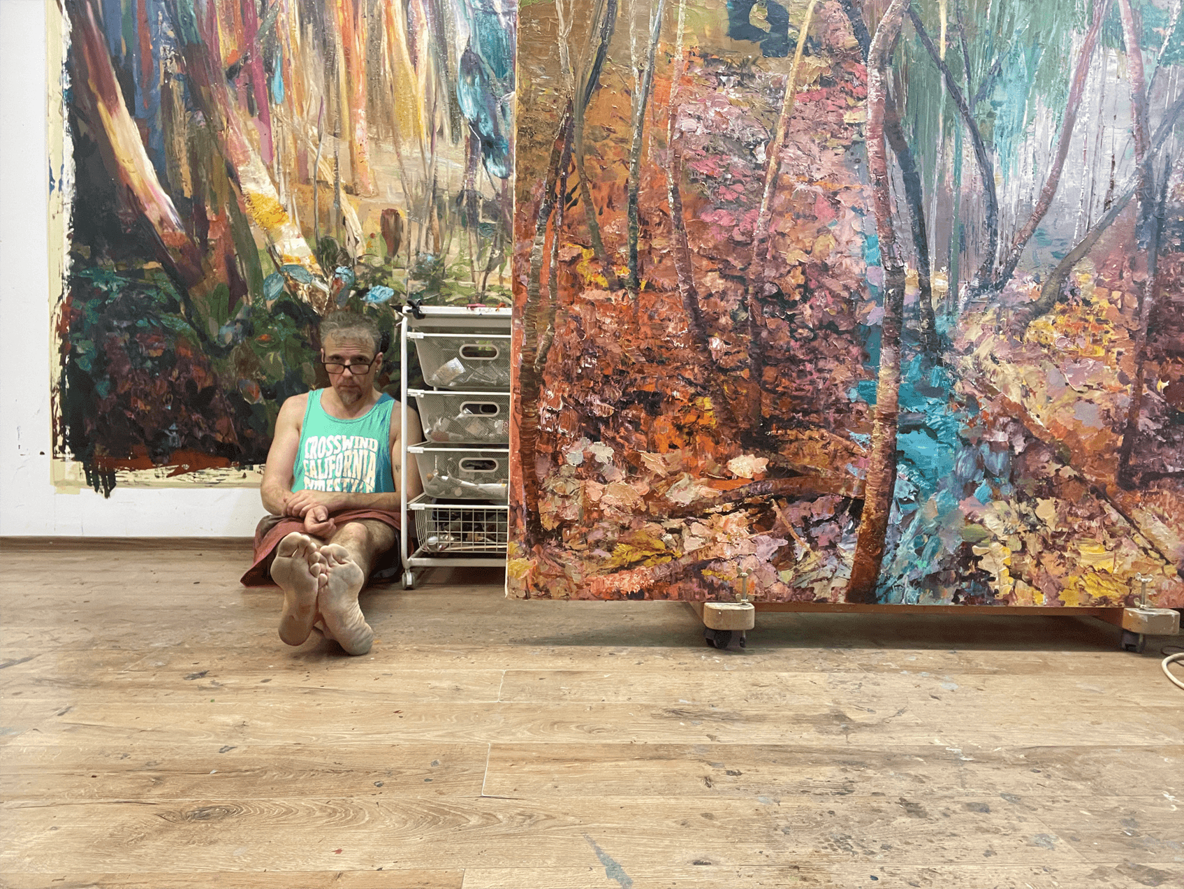 Dan Voinea in the studio