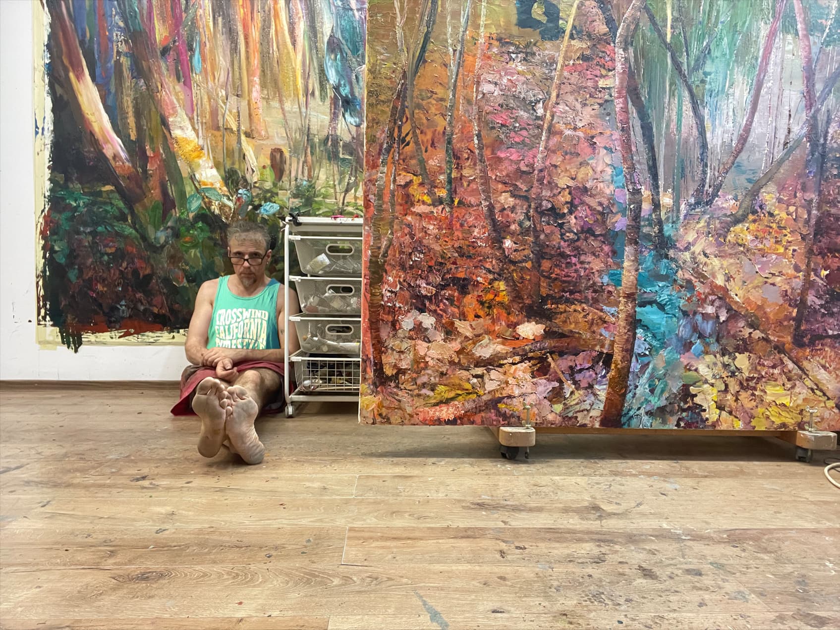Dan Voinea in the studio